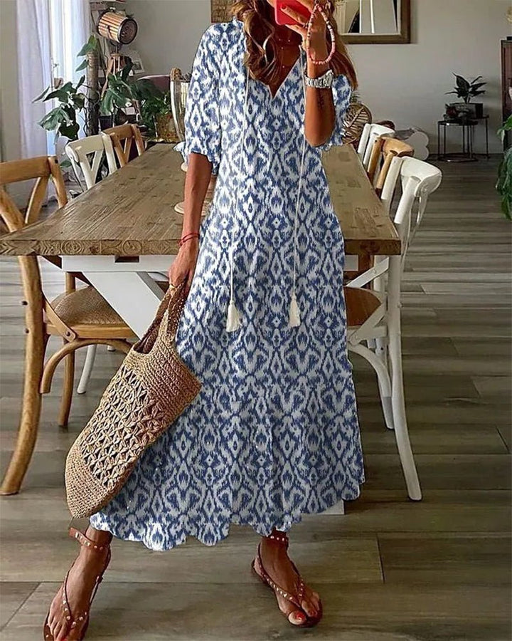 Luna | Casual Boho Style Midi Dress