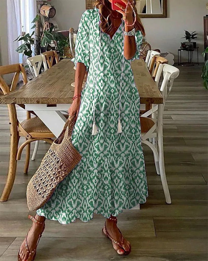 Luna | Casual Boho Style Midi Dress