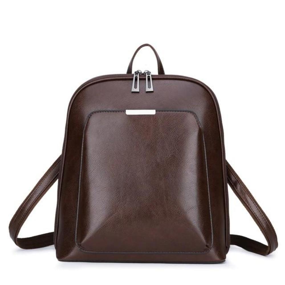 Sleek Classic Double-Zip Backpack