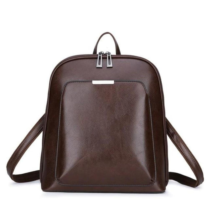 Sleek Classic Double-Zip Backpack