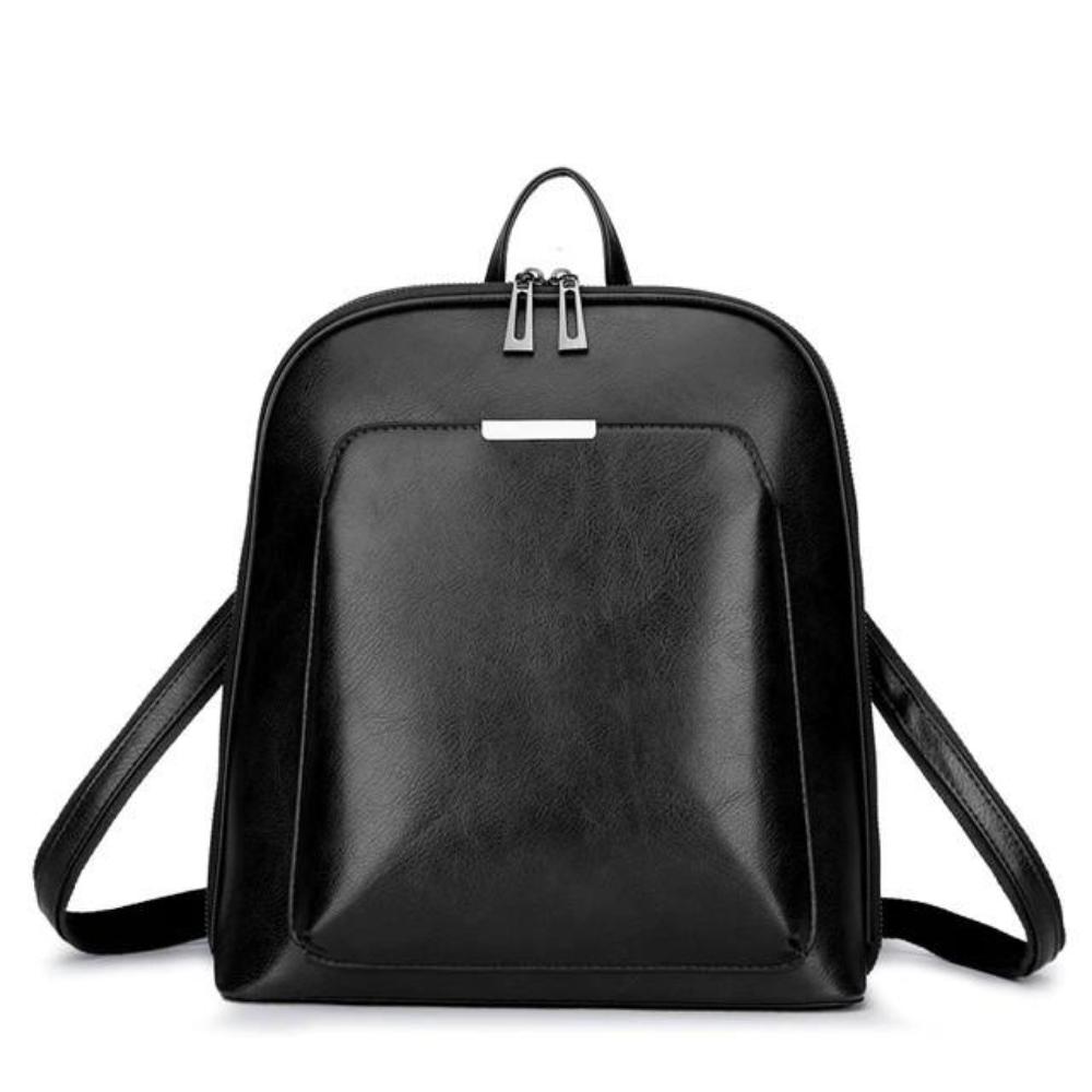 Sleek Classic Double-Zip Backpack