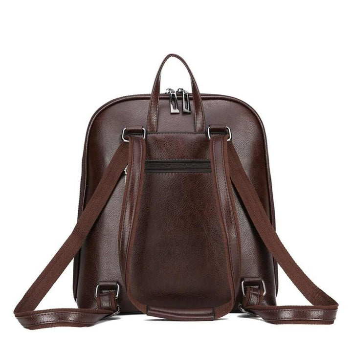 Sleek Classic Double-Zip Backpack