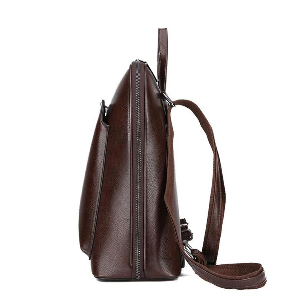 Sleek Classic Double-Zip Backpack