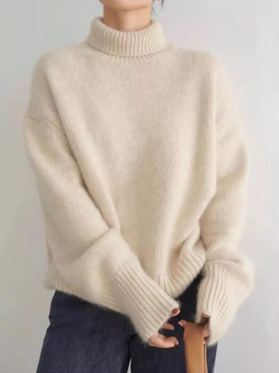 Cordelia | Turtleneck Dropped Shoulder Sweater