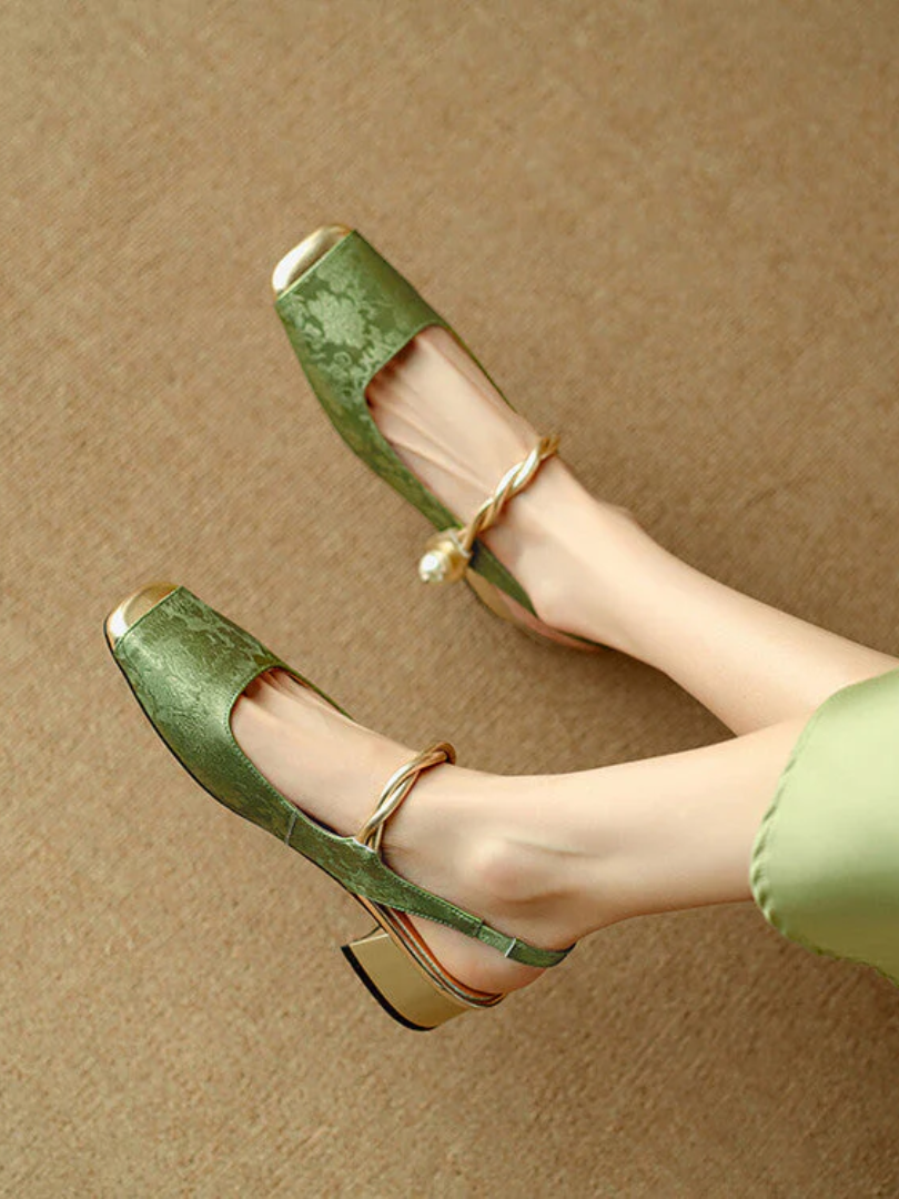 Galene Leather Heels