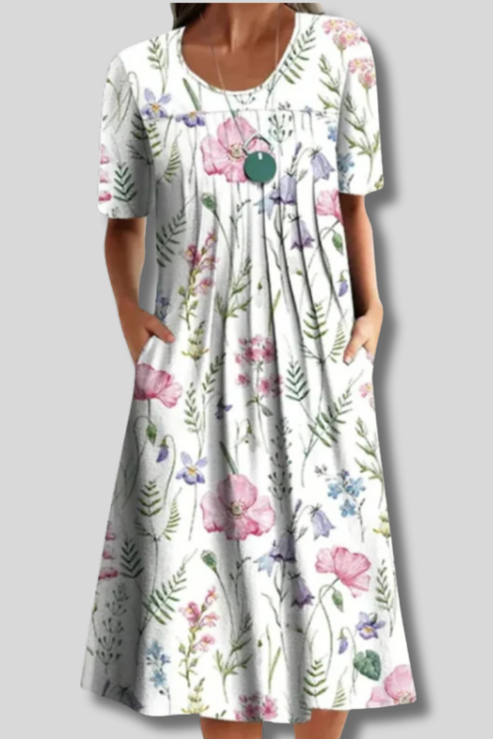 Mabel™ | Vintage Floral Art Print Dress
