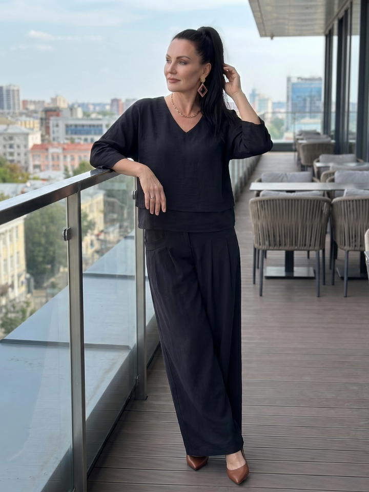 River - Layered Top Wide Leg Set