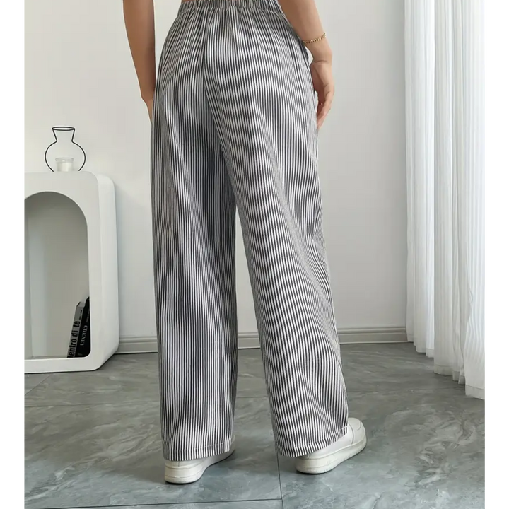 Amber | Striped Pants with Pockets