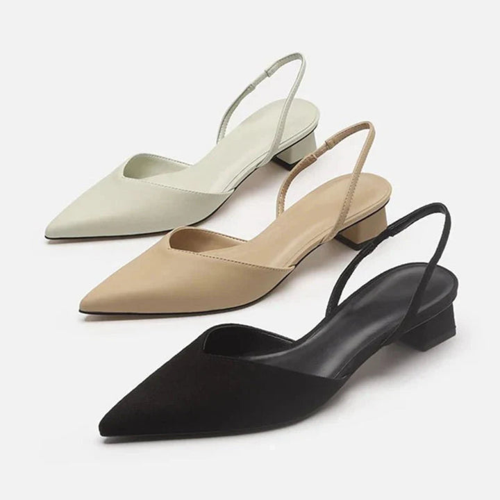 Flavia | Slingback Pumps with Low Heel