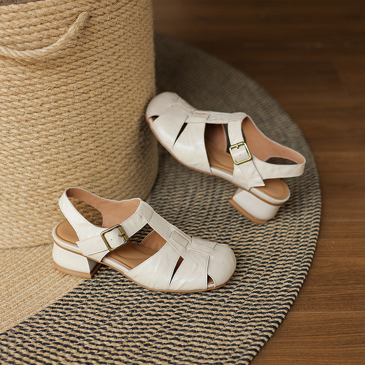 Esme | Woven Block-Heel Sandals