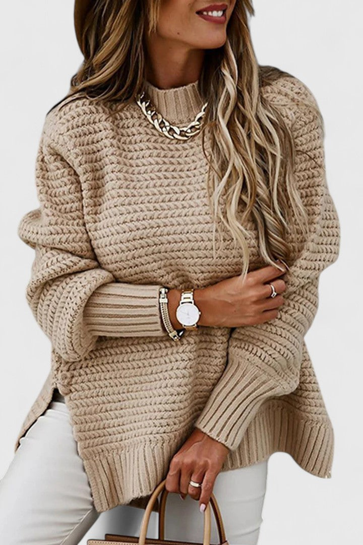 Cathleen | Chunky Side-Split Sweater