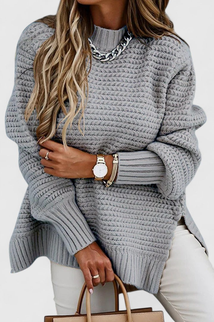 Cathleen | Chunky Side-Split Sweater