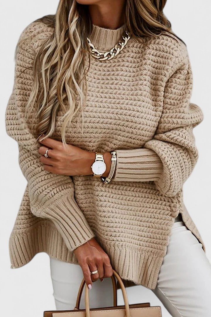 Cathleen | Chunky Side-Split Sweater
