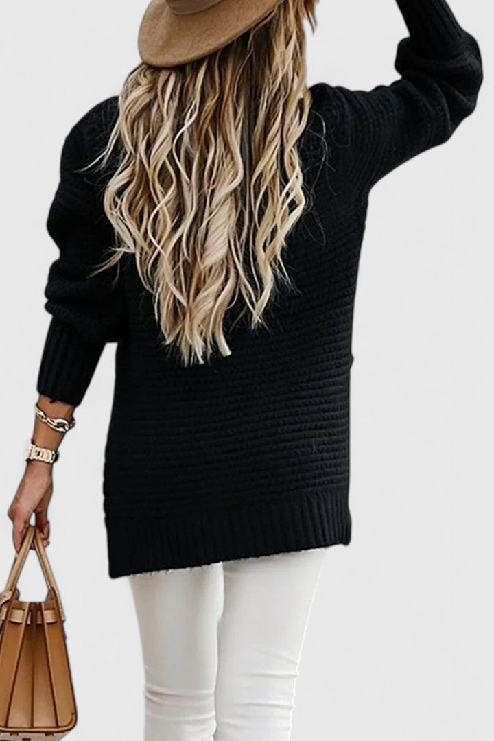 Cathleen | Chunky Side-Split Sweater