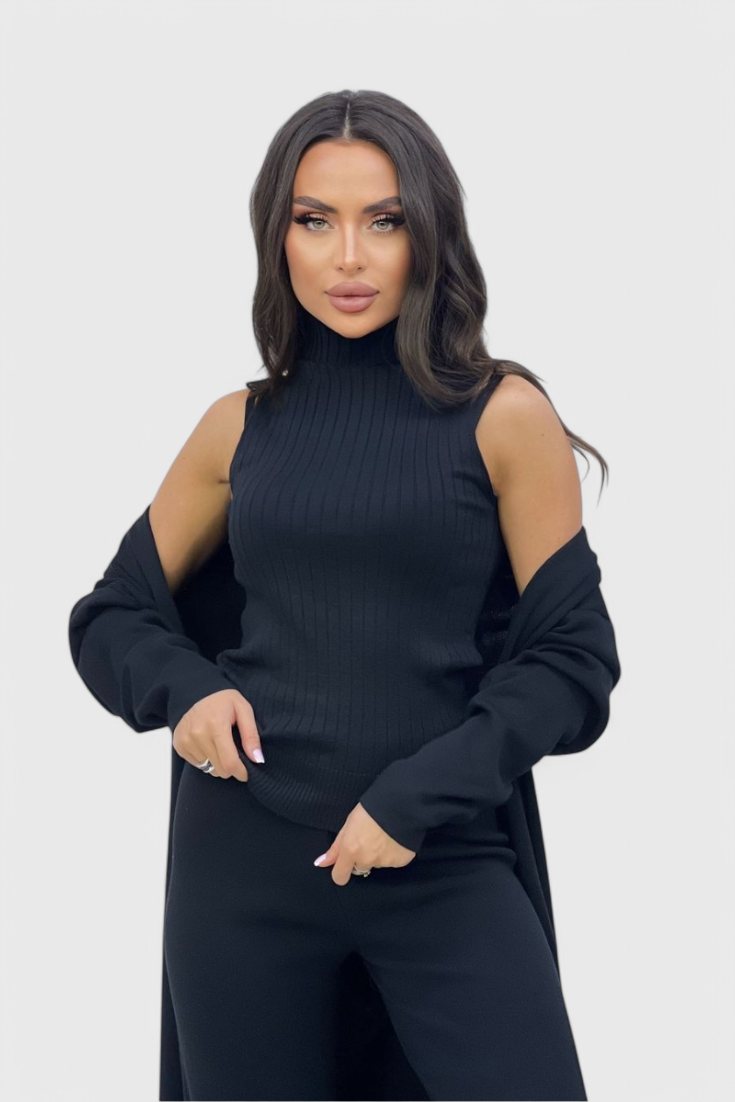 Mahalia 3-Piece Soft Knit Ensemble with Chic Design