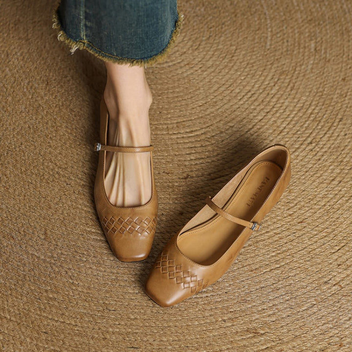 Rosemary | Square-Toe Mary Jane Flats