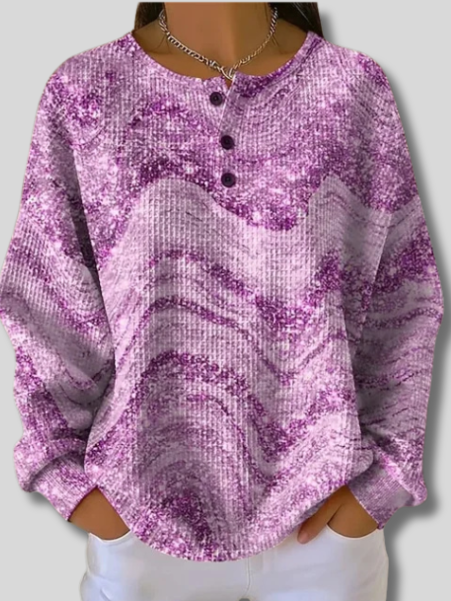 Evania™ | Casual Everyday Waffle Sweatshirt