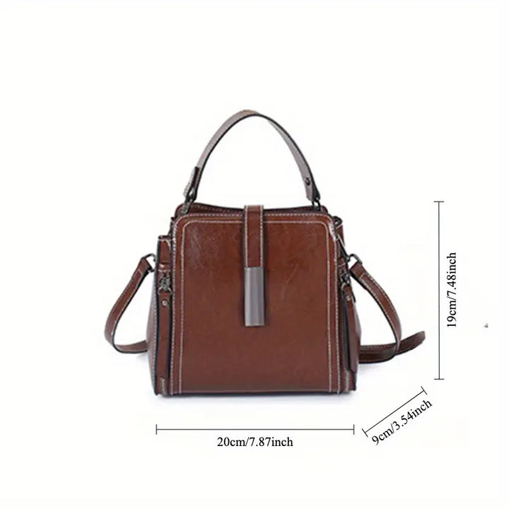 Chic Authentic Leather Crossbody Bag