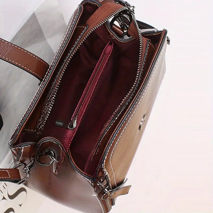 Chic Authentic Leather Crossbody Bag