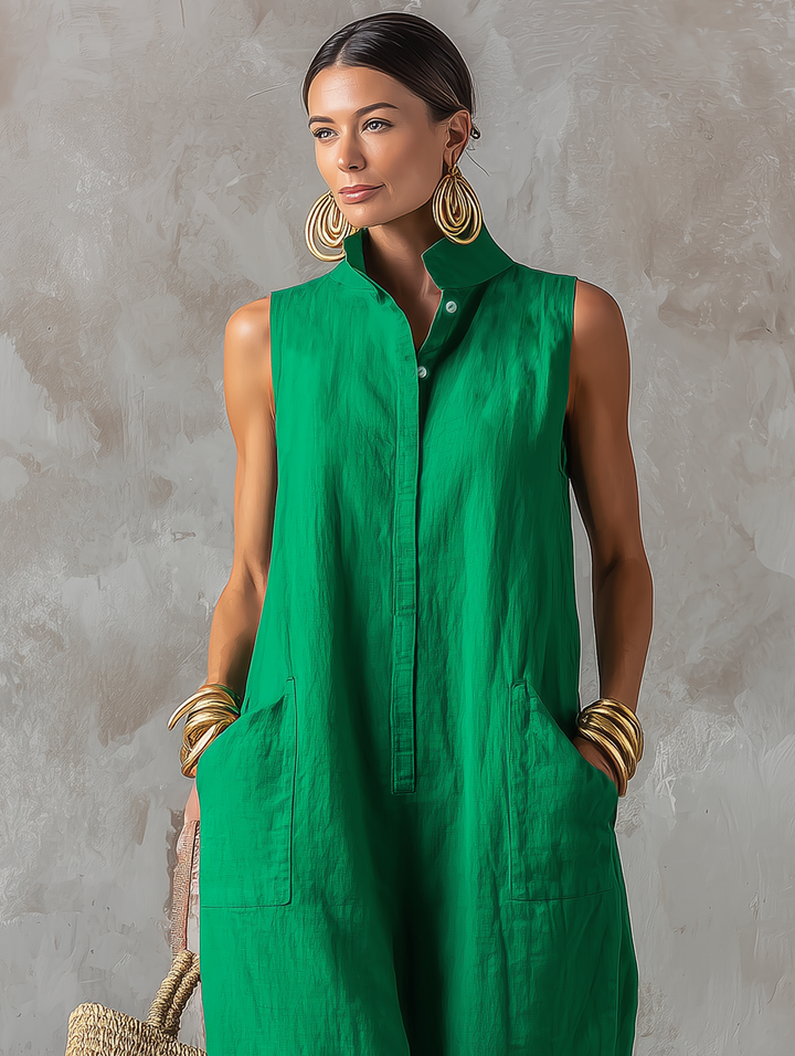 Parthenia™ | Sleeveless Wide-Leg Jumpsuit