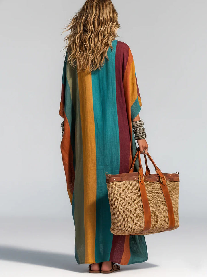Lena™ | Women's Casual Short Sleeves Maxi Dress
