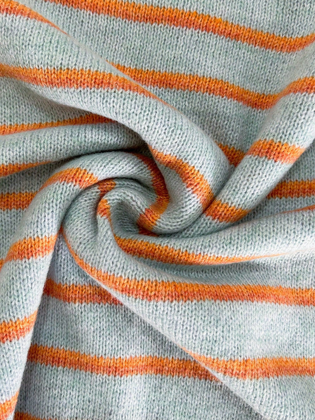 Tamsyn | Striped Knit Cardigan Blue Orange