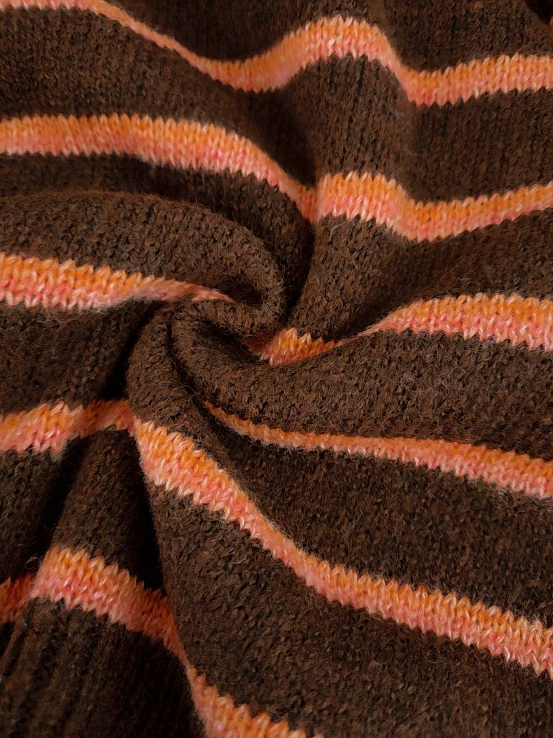Tamsyn | Striped Knit Cardigan Beige Orange