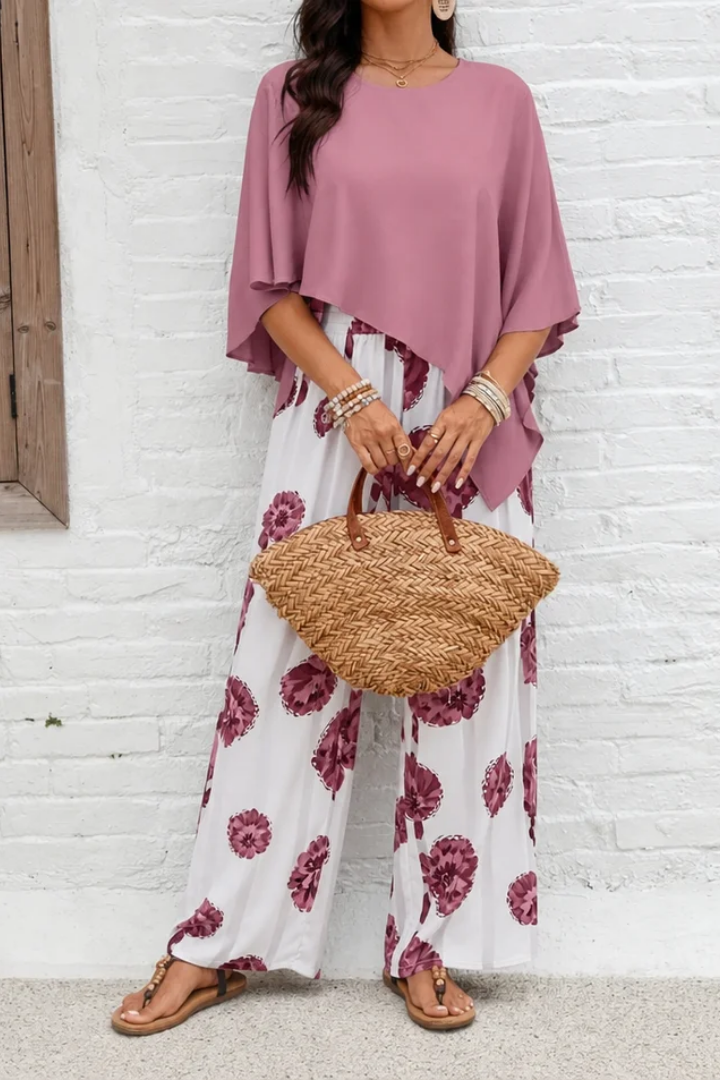 Pamela™ |  Comfortable Elastic Waist Two-Piece Set