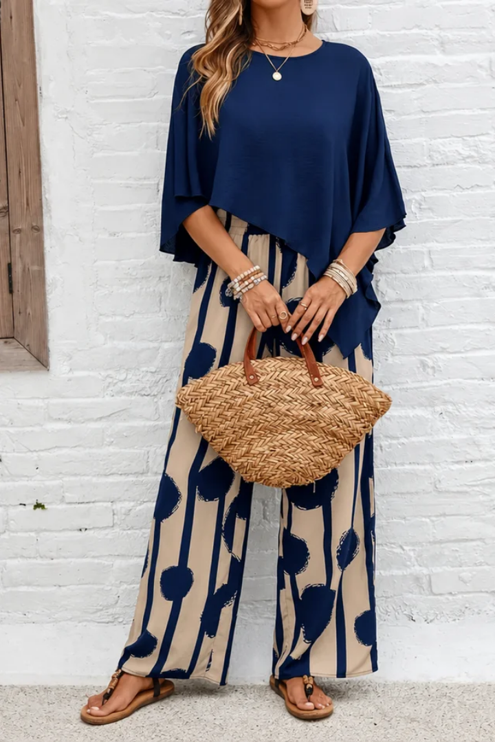 Cheryl™ |  Comfortable Elastic Waist Two-Piece Set