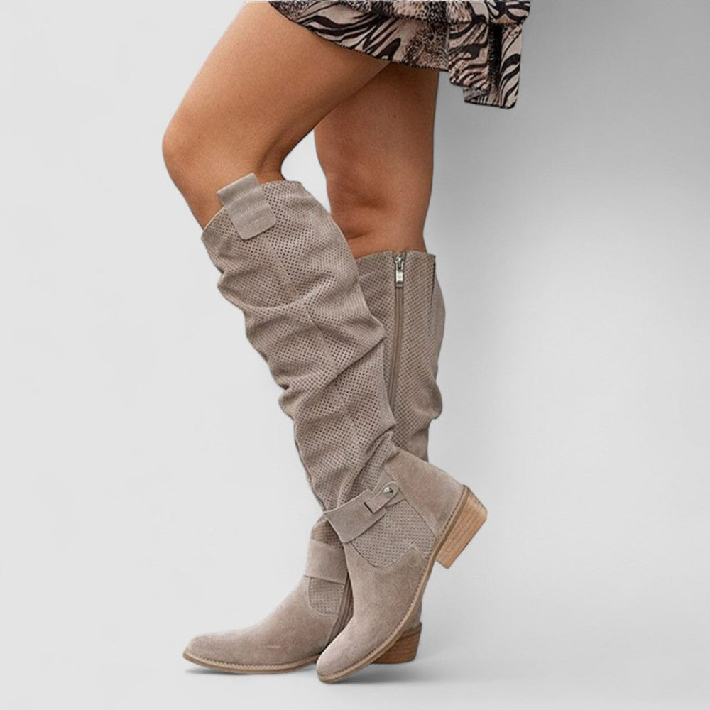 Susannah™ | Slouch Western Knee Boots