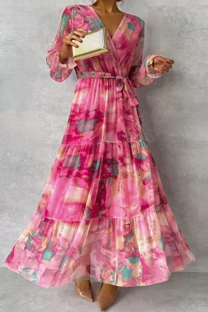 Isobel™ | Floral Wrap Maxi with V-Neck