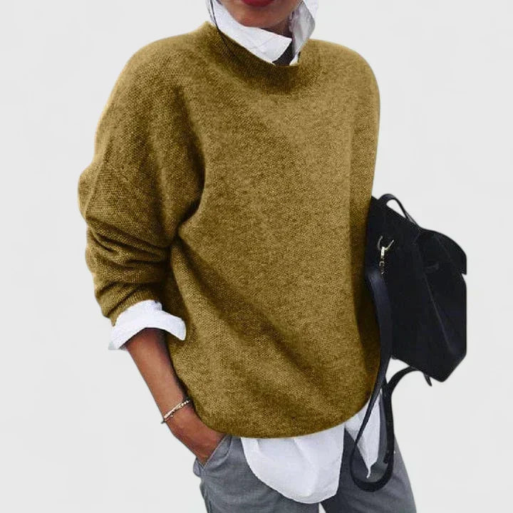 Rhian | Soft Crew Knit Sweater