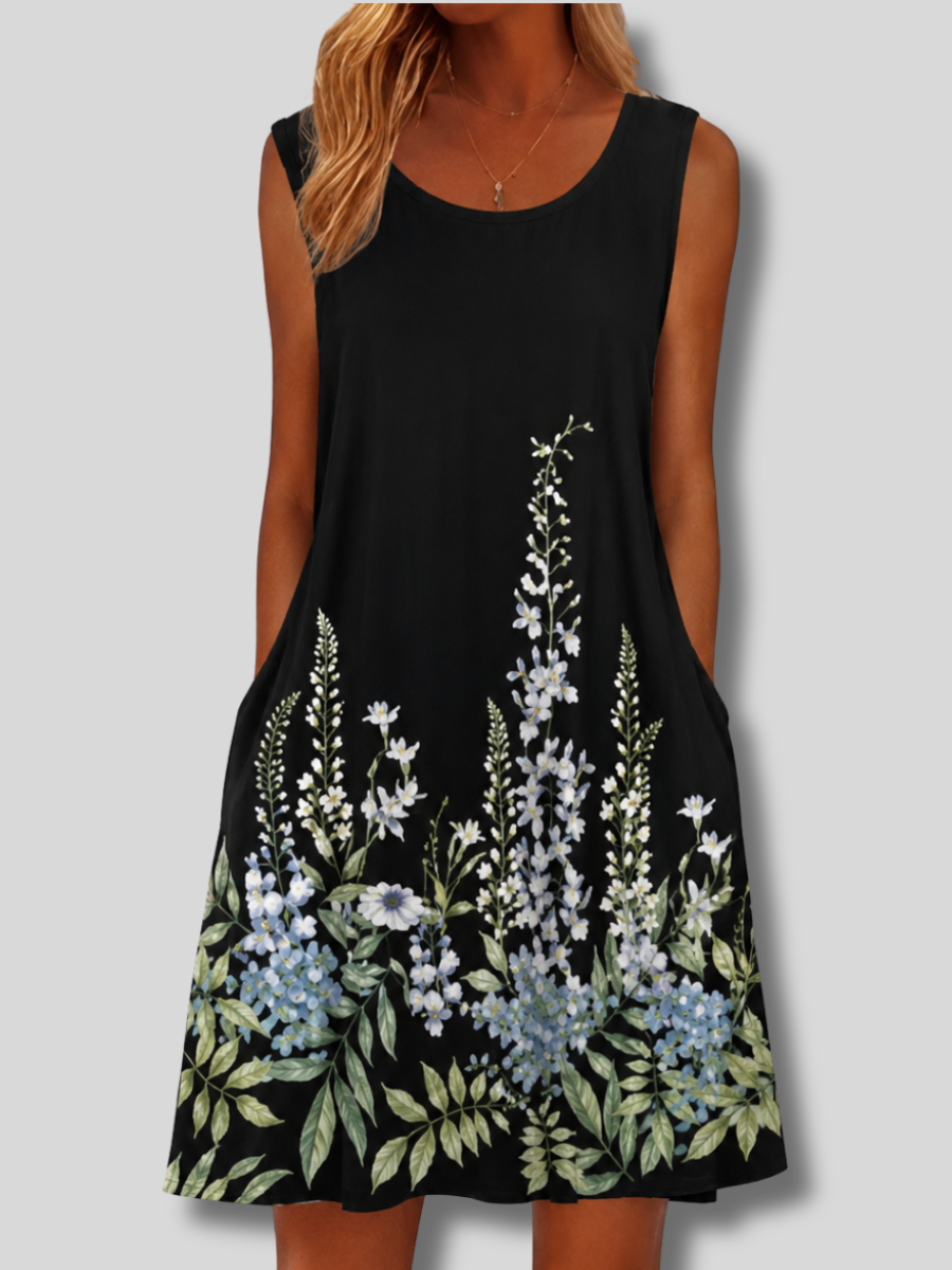 Debra™ | Sleeveless A-line Mini Dress