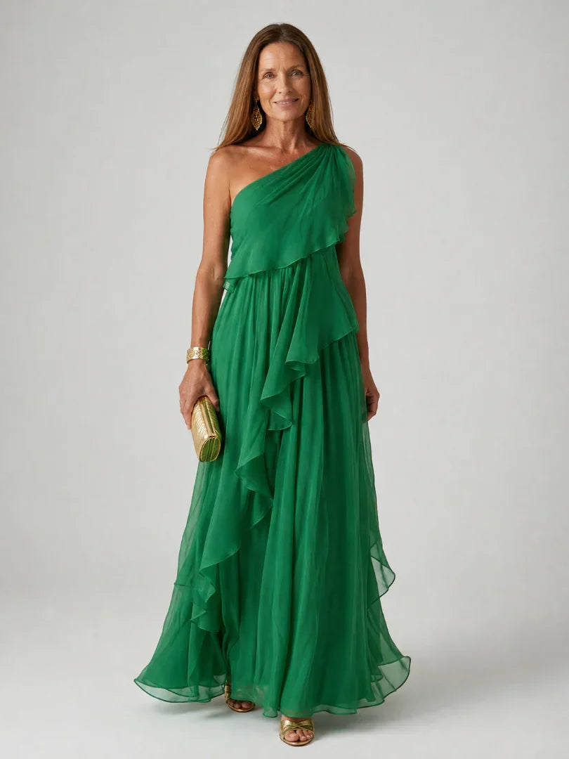 Mirabella™ | Stylish Asymmetrical Maxi Dress