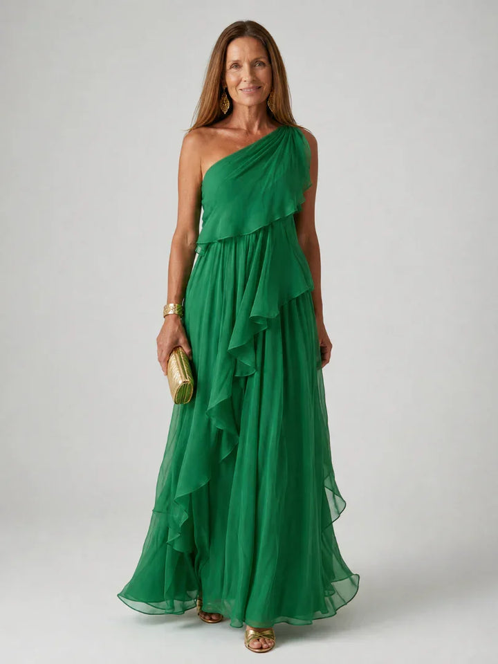 Mirabella™ | Stylish Asymmetrical Maxi Dress