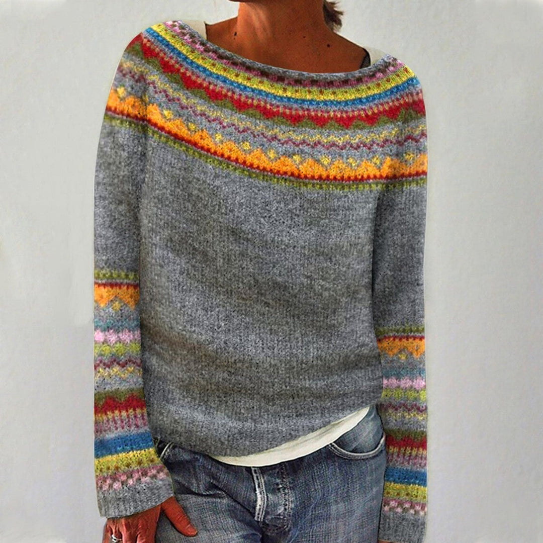 Ivy | Retro Icelandic Knit Sweater