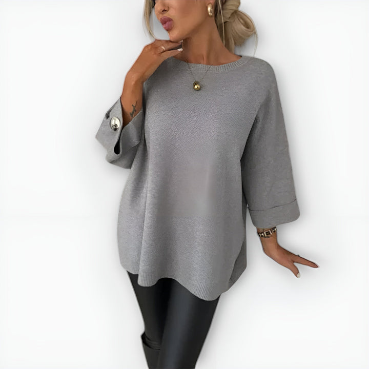 Elaina | Oversized Boat-Neck Sweater