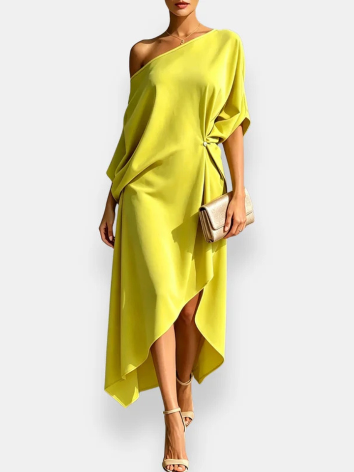 Milena | Asymmetrical draped dress
