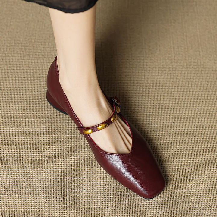 Clemmie | Buckle Mary Jane Flats