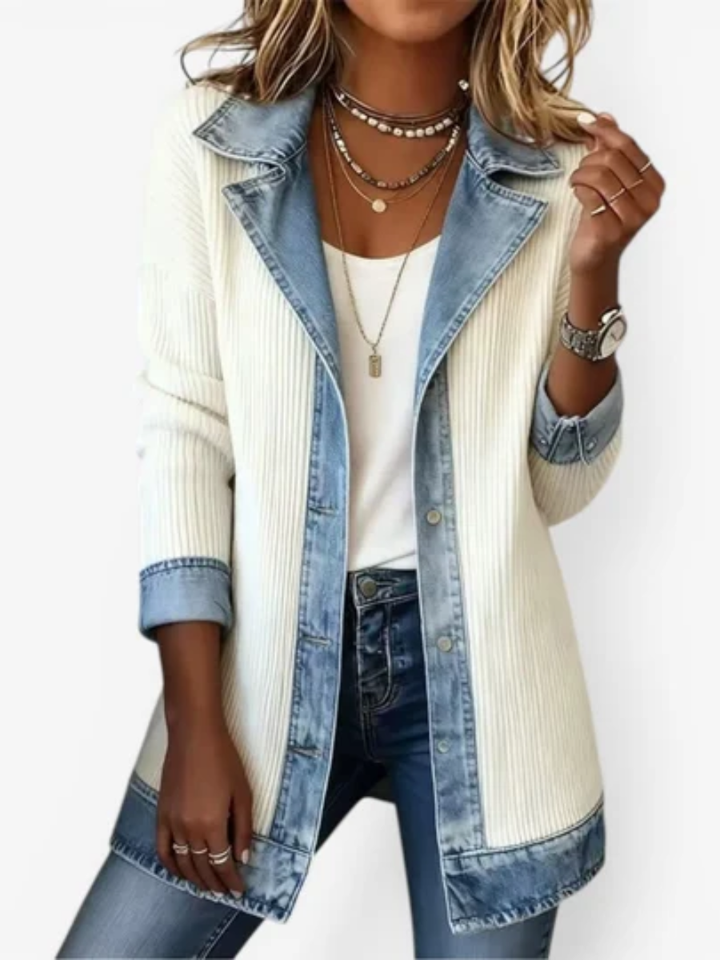 Brooke™ | Stylish Hybrid Denim Knit Jacket
