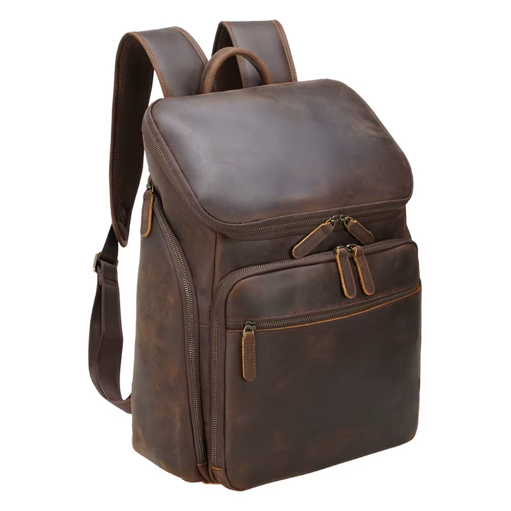 Nicholas - Classic Leather Laptop Backpack for Men
