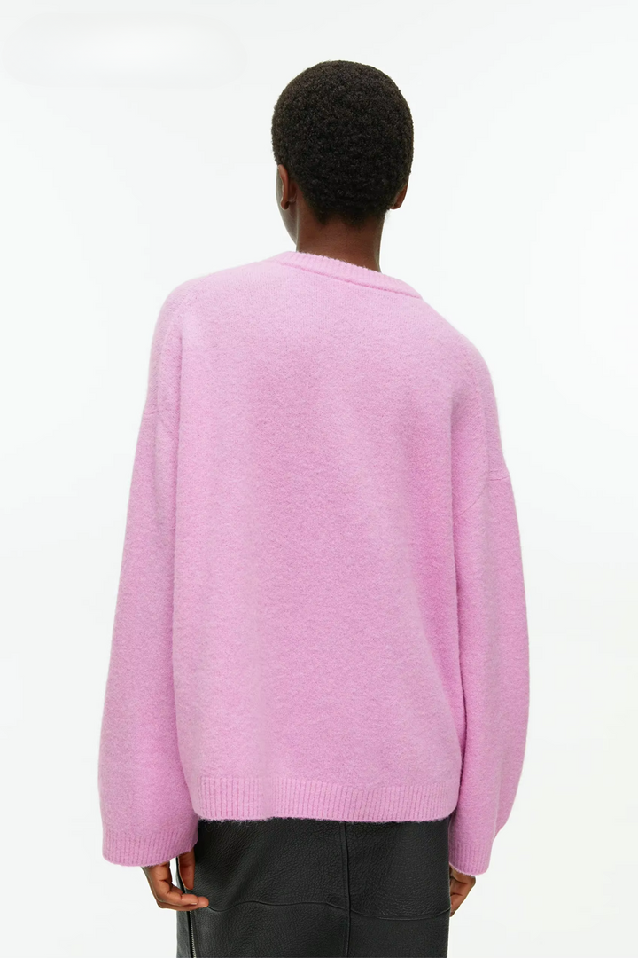 Matilda Relaxed Sweater in Acrylic and Viscose Blend