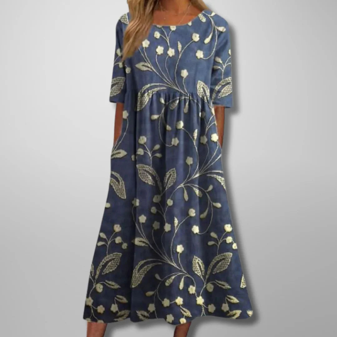 Emma™ | Short Sleeve Loose Fit Midi
