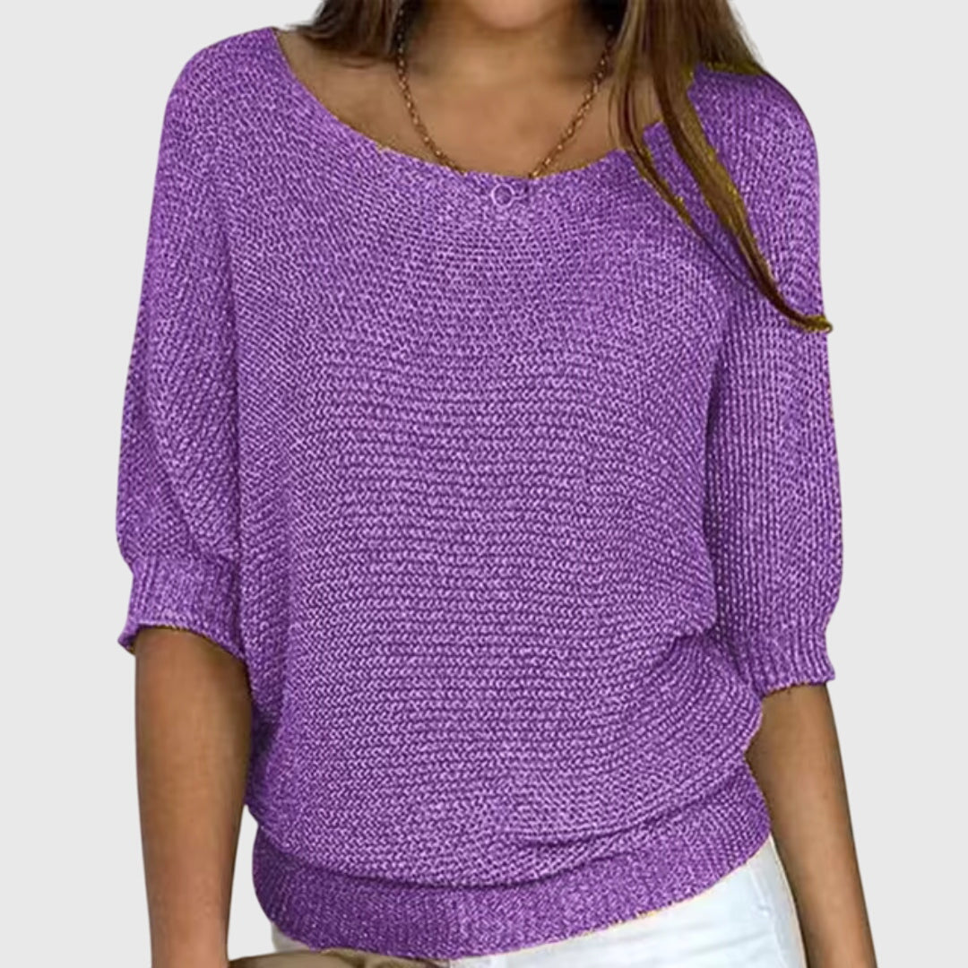 Marjory | Batwing Fine Knit Sweater
