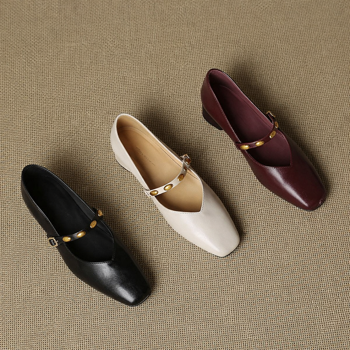 Clemmie | Buckle Mary Jane Flats