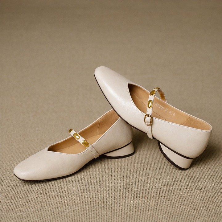 Clemmie | Buckle Mary Jane Flats