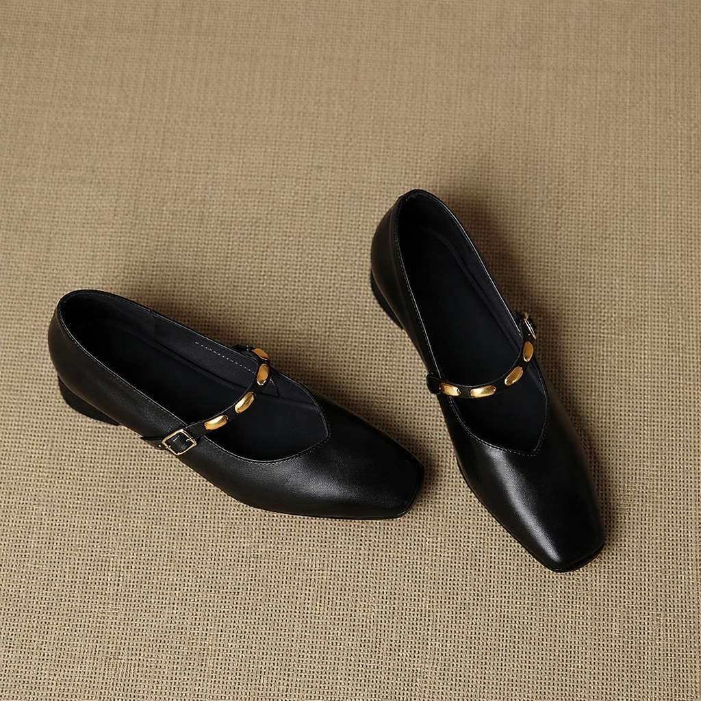 Clemmie | Buckle Mary Jane Flats
