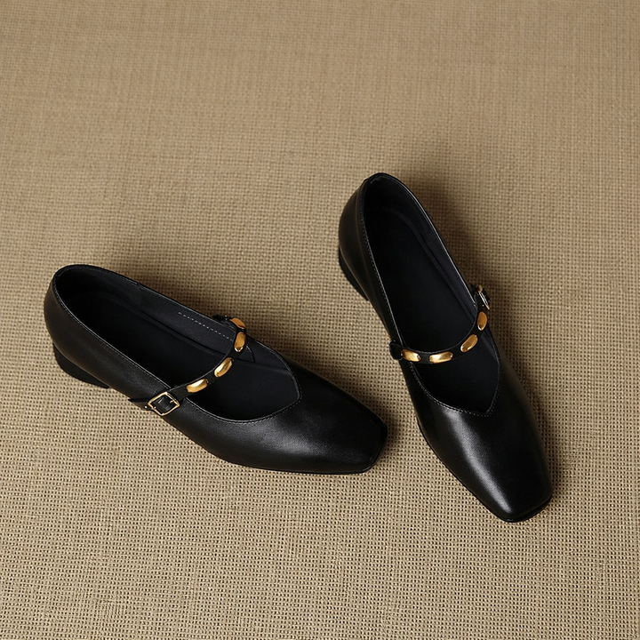 Clemmie | Buckle Mary Jane Flats