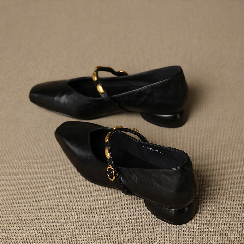 Clemmie | Buckle Mary Jane Flats