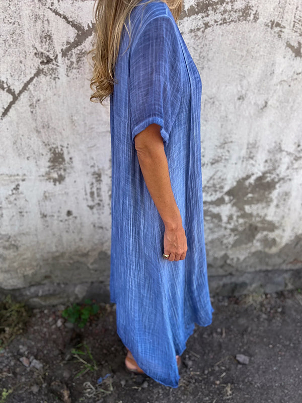Violet™ - Loose-Fit V-Neck Dress